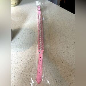 Pink Studded dog collar for an extra large dog breed, NWT